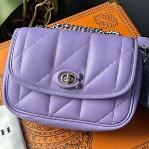 Coach Pillow Madison Shoulder Bag 18 With Quilting in Light Violet